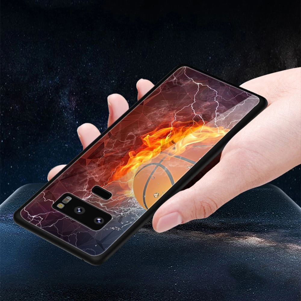 Мягкий чехол из закаленного стекла для samsung Galaxy A10 A20 A30 A40 A50 A60 A70 Note 8 9 10 Plus