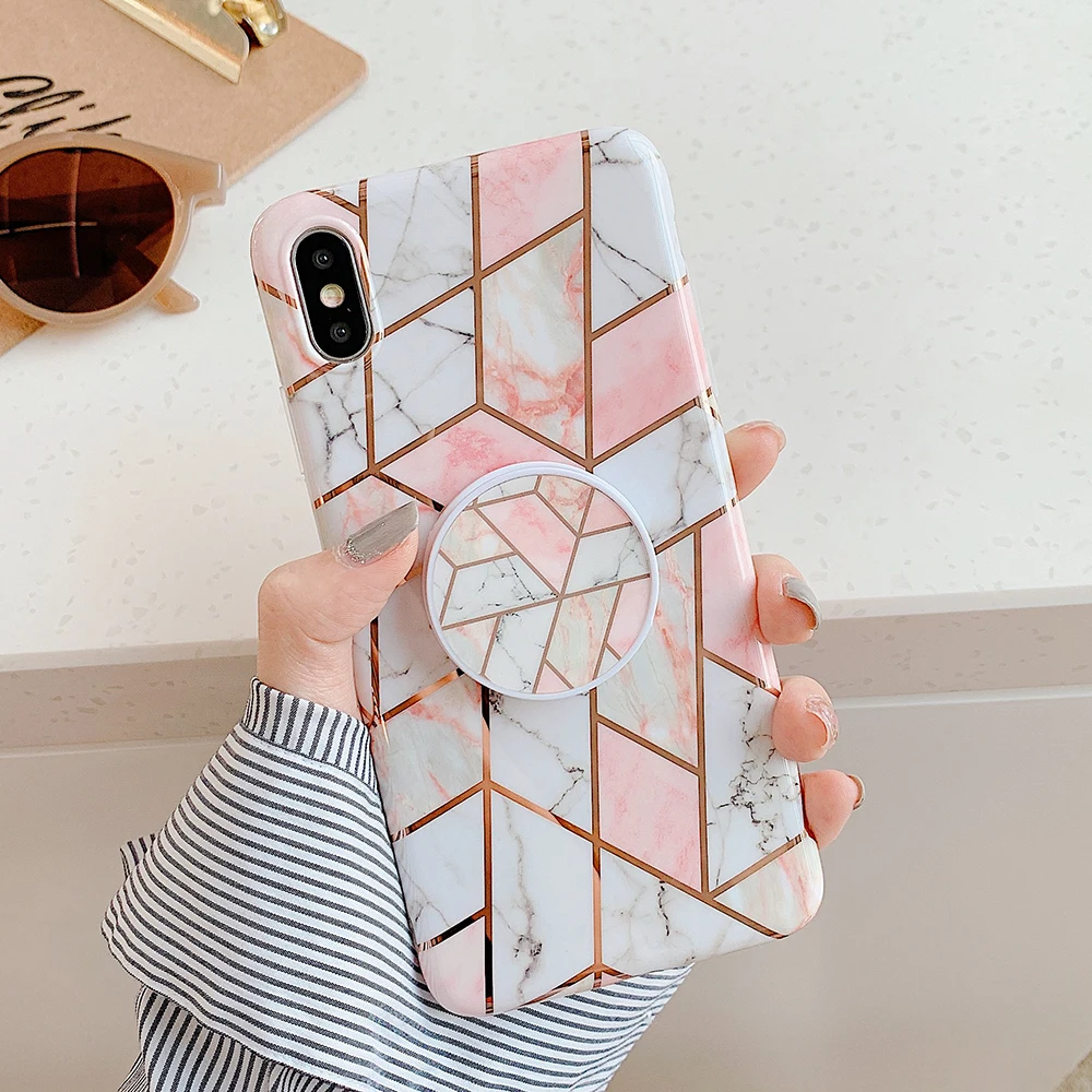 Гальванический мраморный чехол для телефона huawei P20 P30 Pro Lite mate 20 30Pro Lite откидная Гибкая мягкая задняя крышка