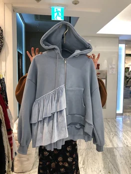 

Korean Style Hoody Wild Women Sweatshirts 2020 Spring And Autumn New Ladies Loose Sweatshirts Casual Fashion Tops Female