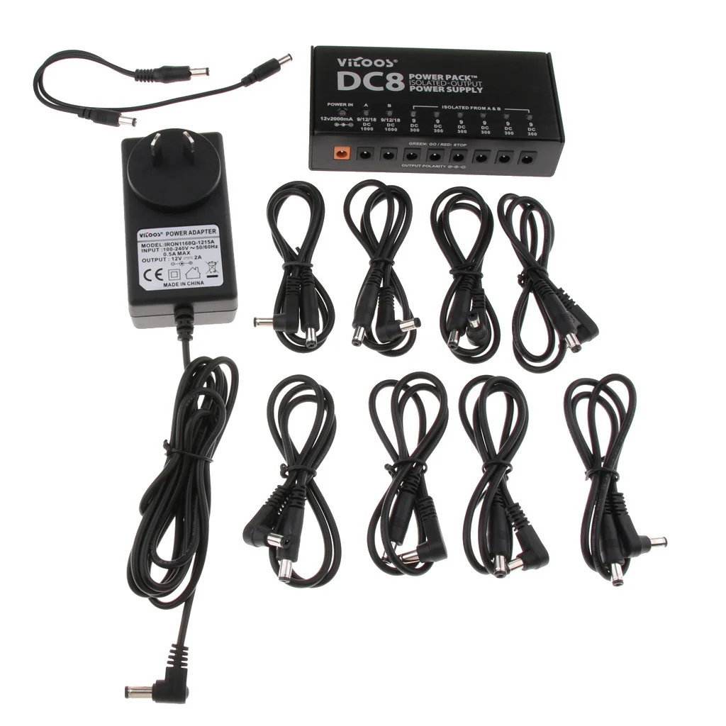 8 способ гитары эффекты питания 9 V/12 V/18 V изолированный выход