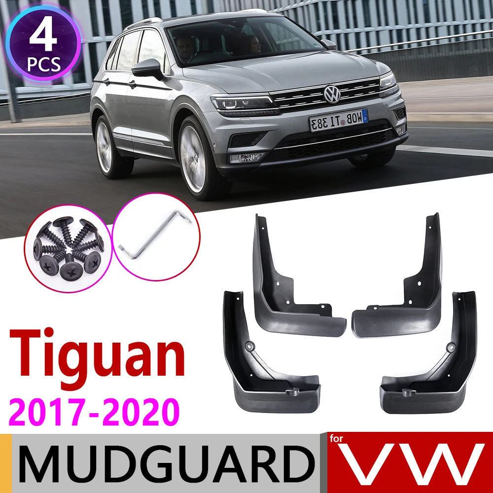 4 шт. Брызговики автомобильные для Volkswagen VW Tiguan 5N MK2 крыло брызговики Всплеск клапаном аксессуары для брызговиков