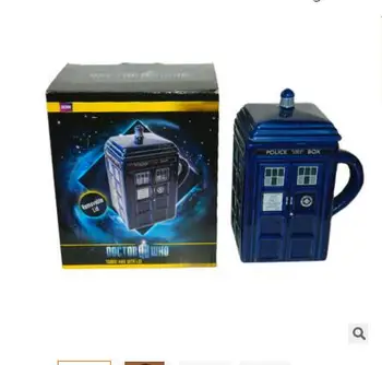 

Doctor Who: Tardis Mug Ceramic Mug With Removable Lid Cup Doctor Who TARDIS Cup (Size: 1) CYR