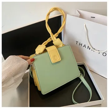 

PU Leather Crossbody Bag For Women 2020 Fashion Shoulder Messenger Bag Female Simple Handbags and Purses Totes Sac A Main