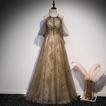 

Exquisite Bling Prom Wedding Dress Qipao Sexy Off Shoulder Backless Lady Robe De Soiree Elegant Spaghetti Strap Long Maxi Dress