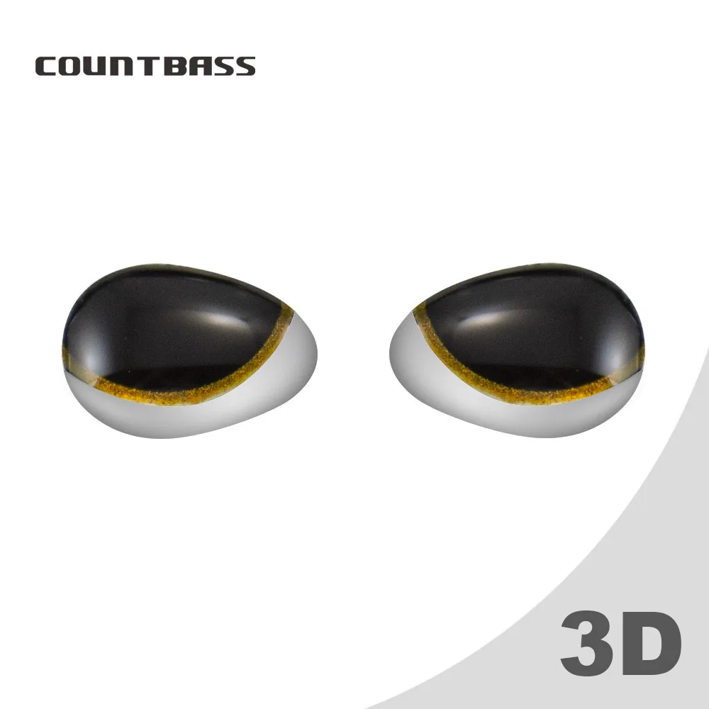Обратный бас специальные 3D рыболовные глаза для приманки металлического литья