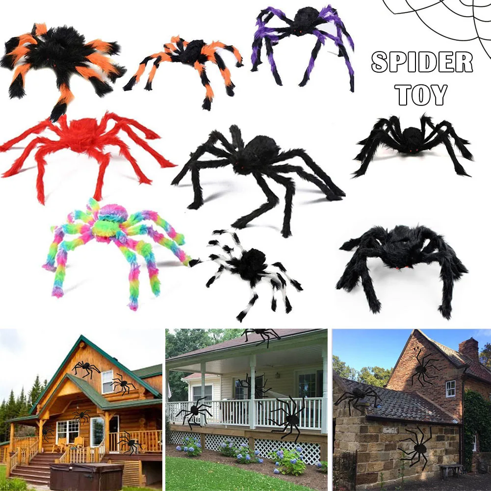 

Halloween Spider Decorative Props Halloween Simulation Plush Spider Decorative Props DAG-ship