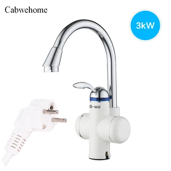 

Instant Electric Water Heater Faucet Tankless Faucet Kitchen Instant Heating Tap Water Heater EU/UK Plug