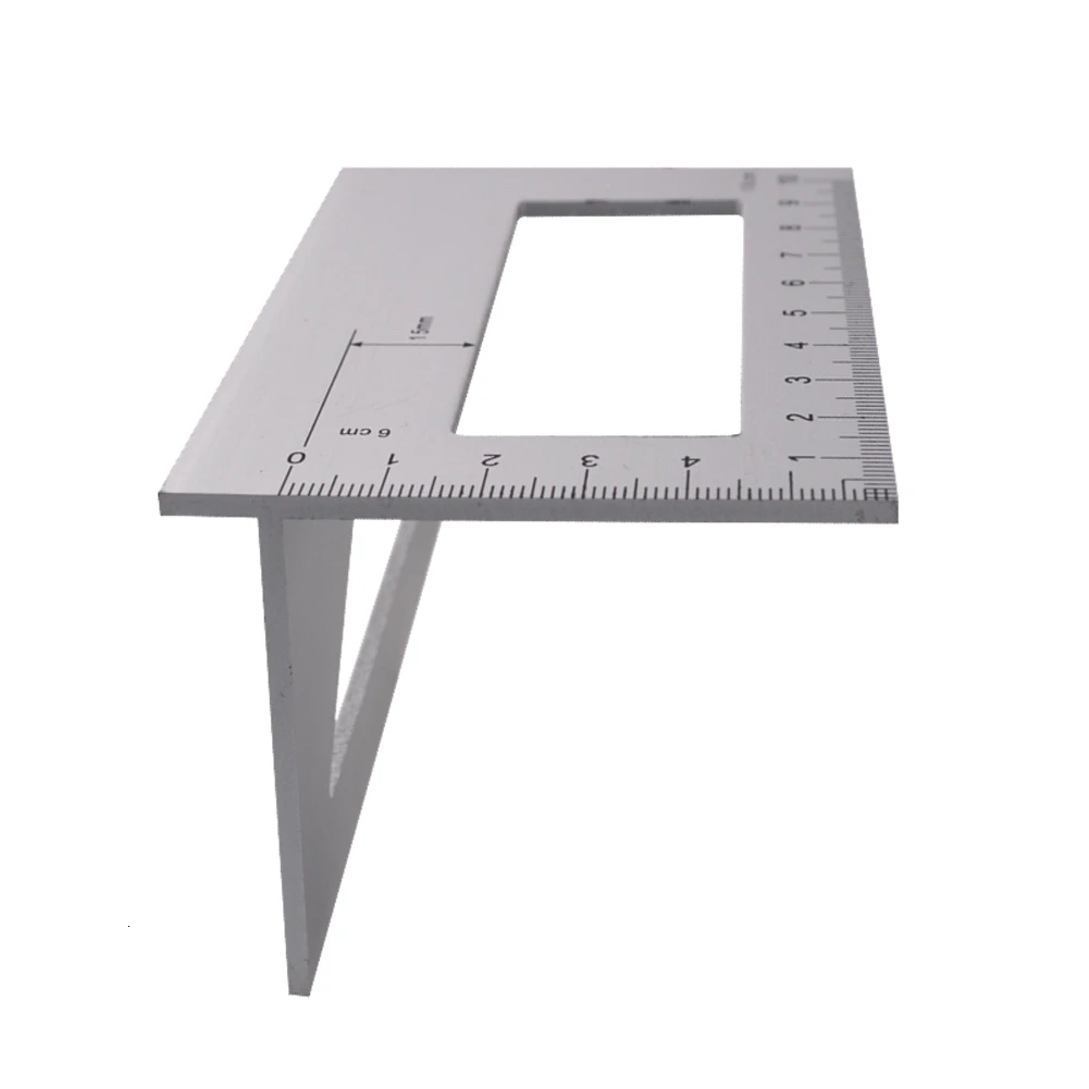 Aluminum Alloy Woodworking Multifunctional Square 45 Degrees 90 Degrees Gauge Angle Protractor Layout Miter Triangle Rafter B4