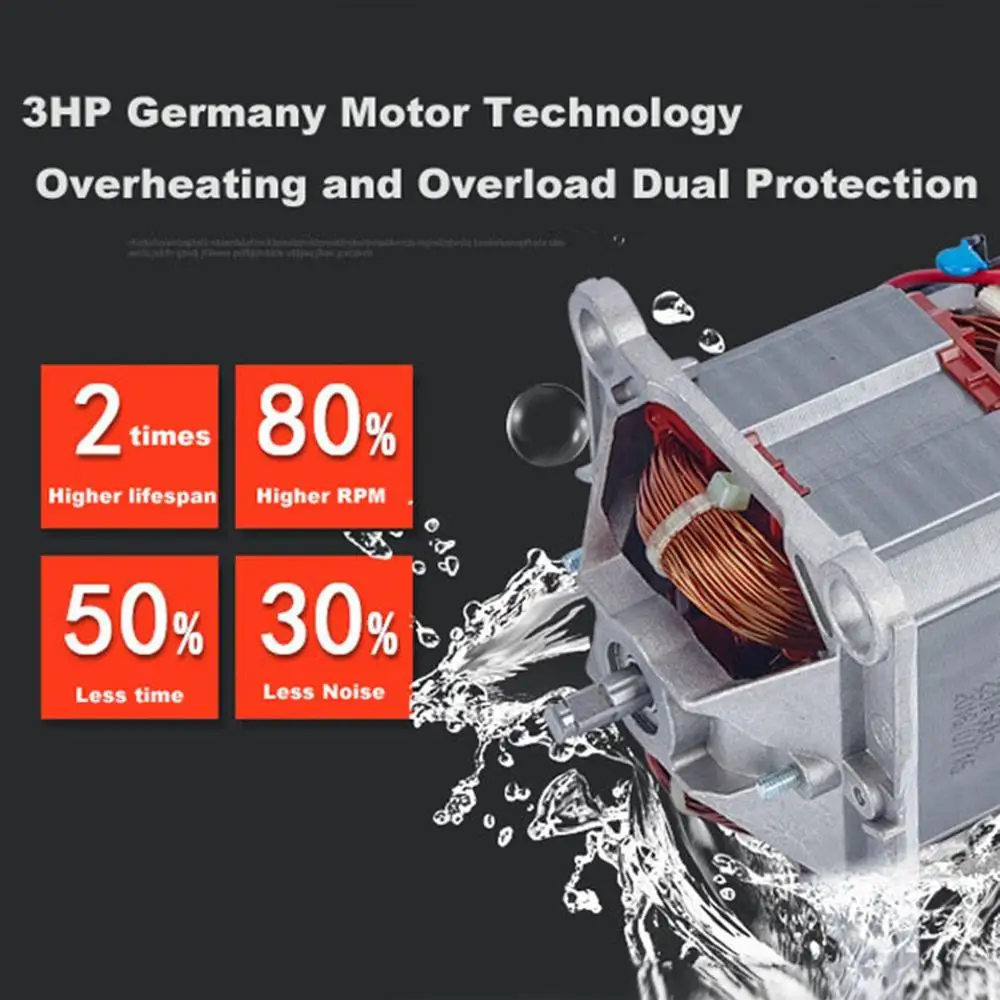 220 V/110 V 3HP без добавления бисфенола А 2L 2200W Профессиональный смузи Мощность блендер Еда сверхмощный миксер соковыжималка Еда процессор