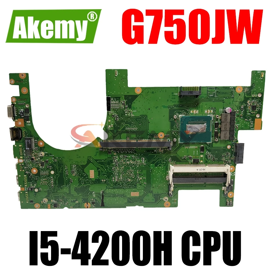 AKEMY G750JW Laptop Motherboard For ASUS ROG G750JW G750J Original