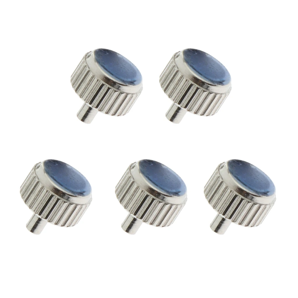 5PCS Watch Crown Parts Set Steel Watch Crown w/Different Size for Watches Be Repaired or Upgraded 5PCS Watch Crown Parts Set Steel Watch Crown w/Different Size for Watches Be Repaired or Upgraded