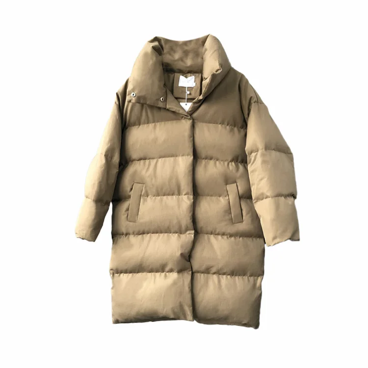 LUZUZI женская зимняя куртка, верхняя одежда, пальто, женская длинная Повседневная теплая куртка-пуховик, брендовая парка