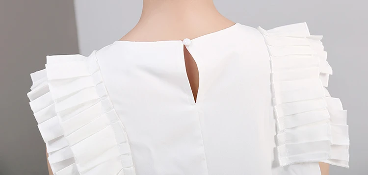 New Fashion Style Irregular Sleeveless Ruffles Hem Blouse Fashion Nova Clothing