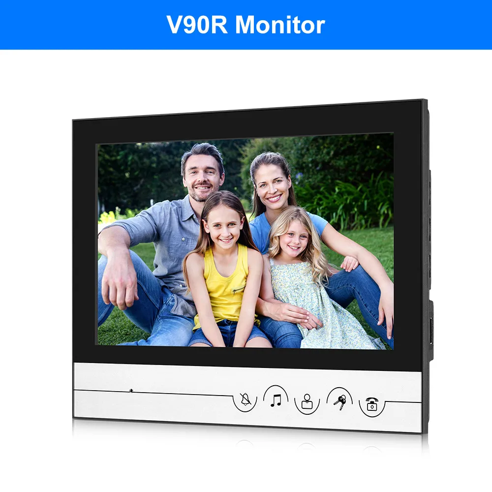 Monitor ONLY 9 дюймов Цветная Проводная видеодомофон система видео дверной звонок монитор домофона+ 700TVL металлическая наружная камера ИК ночного видения 100 метра - Цвет: Monitor ONLY