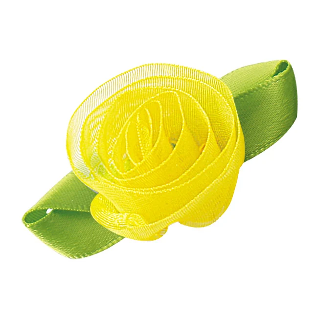 Organza Ribbon 645 YAMA листва цветок Диаметр 29mm±3mm лист 45mm±3mm 100 шт./пакет лентой, платье для девочек, для художественного оформления ногтей, ручная работа - Цвет: Organza Ribbon 645