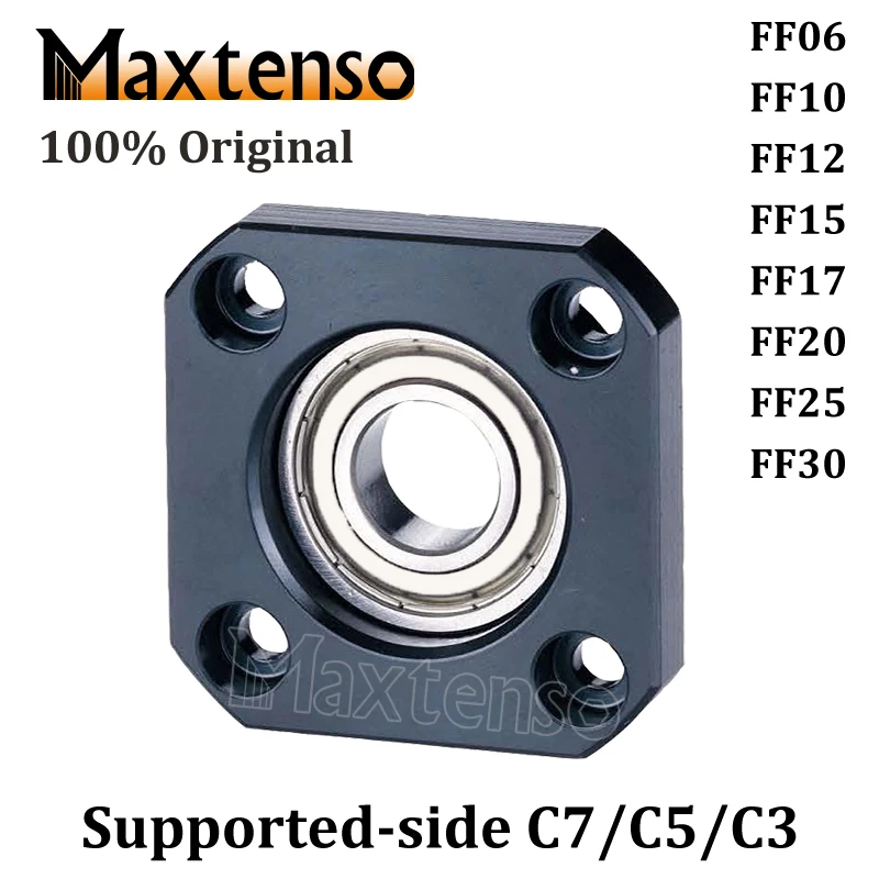 

MAXTENSO Professional Support Unit FF06 FF10 FK12 FF15 FF17 FF20 FF25 FF30 supported-side C3C5 C7 for ballscrew 10/12/14/15/16mm