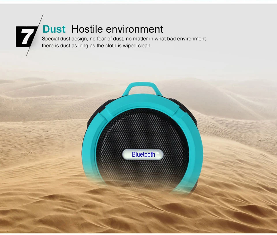 Мини беспроводной Bluetooth динамик Портативный Водонепроницаемый Открытый Колонка коробка динамик Поддержка TF карты стерео HiFi коробки велосипедный EY355