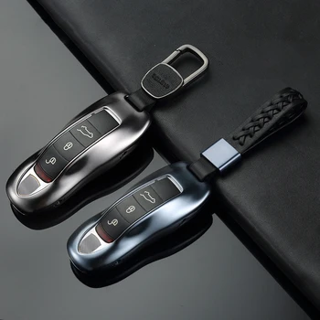 

car key cover fob case key shell bag For Porsche Cayenne 911 996 for Panamera Macan 918 911 Boxster aluminuim alloy key case
