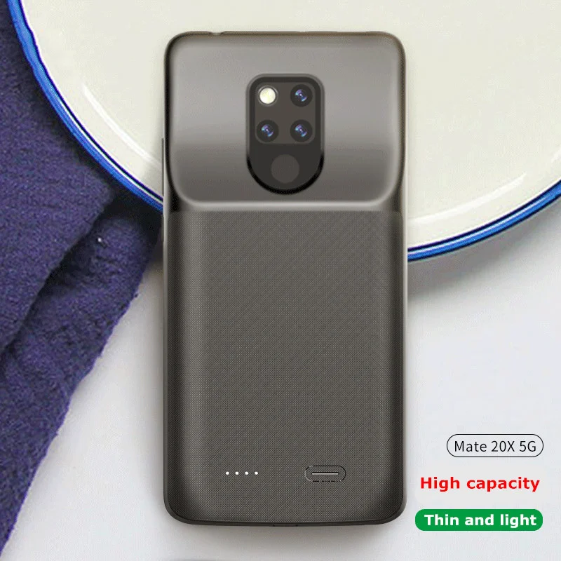 6000 мАч портативное зарядное устройство матовый чехол 20X5G power Bank чехол для huawei mate 20X5G запасное зарядное устройство чехол