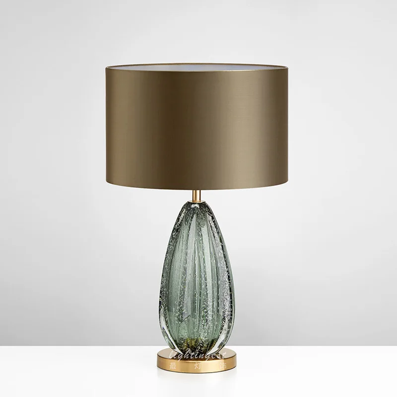 

LED Table Lamp for Bedroom Nordic Living Room Home Decoration Indoor Lighting Fixture Design Art Beside Lamp Glass Iron Creative
