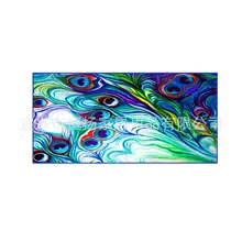 Картина маслом павлин перо сверхтонкое волокно прямоугольное пляжное полотенце ткань пляжное полотенце цифровое пляжное полотенце с принтом