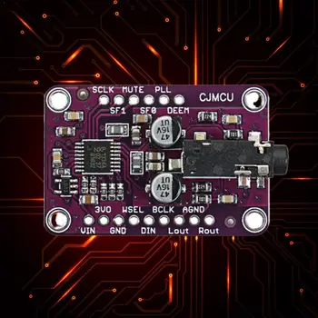 

Dac Module Cjmcu-1334 Uda1334a I2s Development Board Decoder Stereo Audio I2s For 3.3v-5v Dac Module Board N5P8