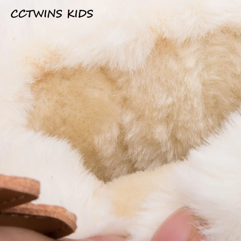 CCTWINS/детская обувь; коллекция года; зимняя детская обувь из натуральной кожи; модные детские ботинки до середины икры; брендовые зимние ботинки для девочек; SNB177