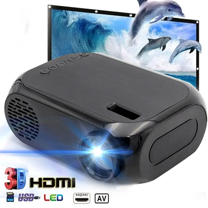 

BLJ-111 LCD FHD Smart Projector 4K 3D 1920*1080P Mini Interfaces Projector Support USB AV HDMI Movie Home Cinema Film