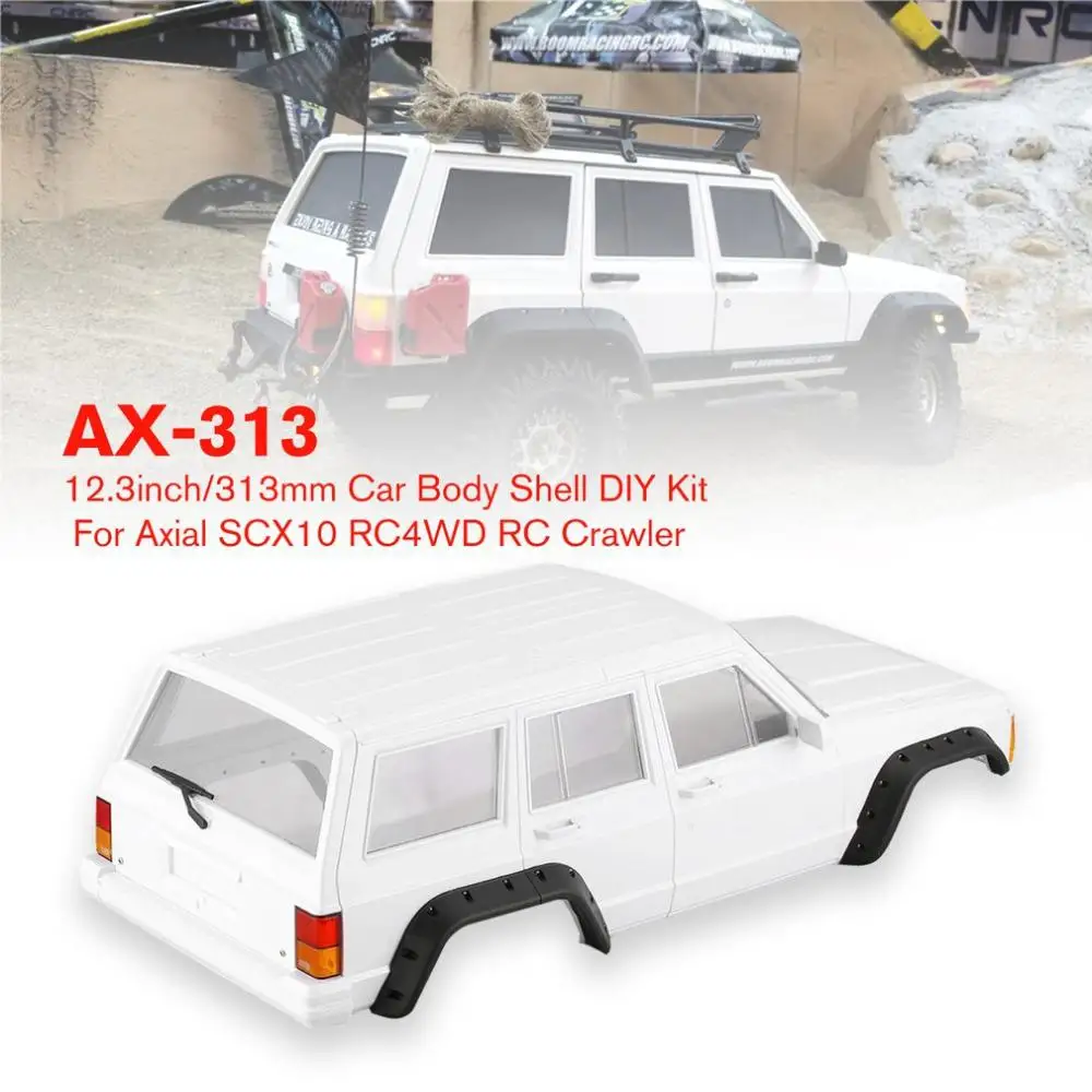 Kuulee AX-313 12,3 дюймов/313 мм Корпус кузова автомобиля для 1/10 ни грузовик гусеничный осевой SCX10 и SCX10 II 90046DIY набор автомобилей корпус набор