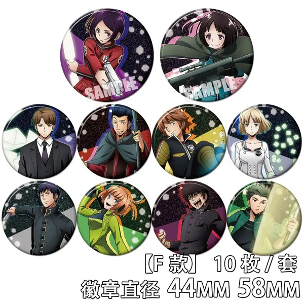 58 мм Брошь В Стиле Аниме мир триггер Осаму микумо акриловые значки круглые |