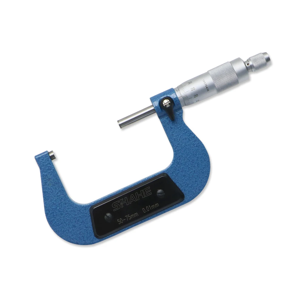 Прибор для измерения микрометра shahe 0 01 мм 50 75 мм|outside micrometer|micrometer outsidemicrometer 50-75mm |