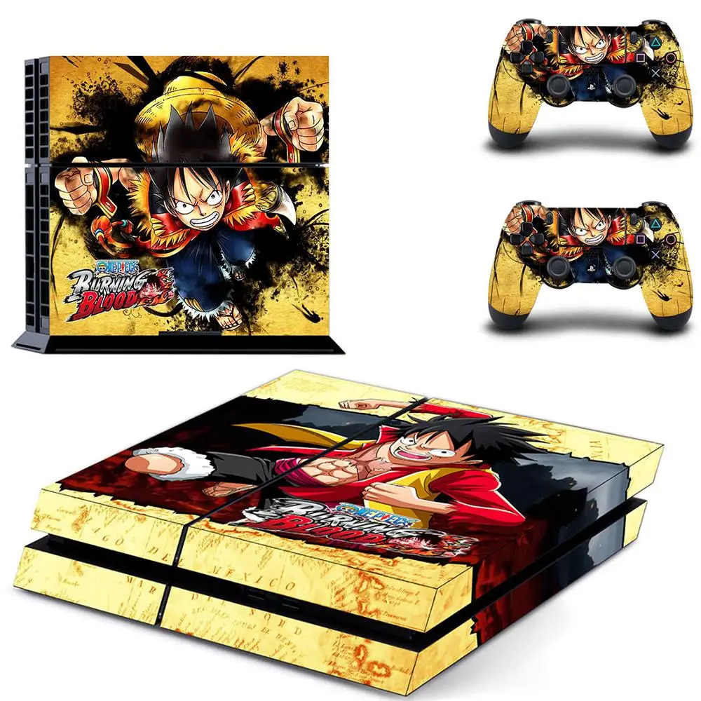 QPTM0092 One piece Luffy полное покрытие PS4 наклейка s Play station 4 Кожа Наклейка для playstation 4 PS4 консоль и контроллер Скины Виниловые - Цвет: QPTM0092