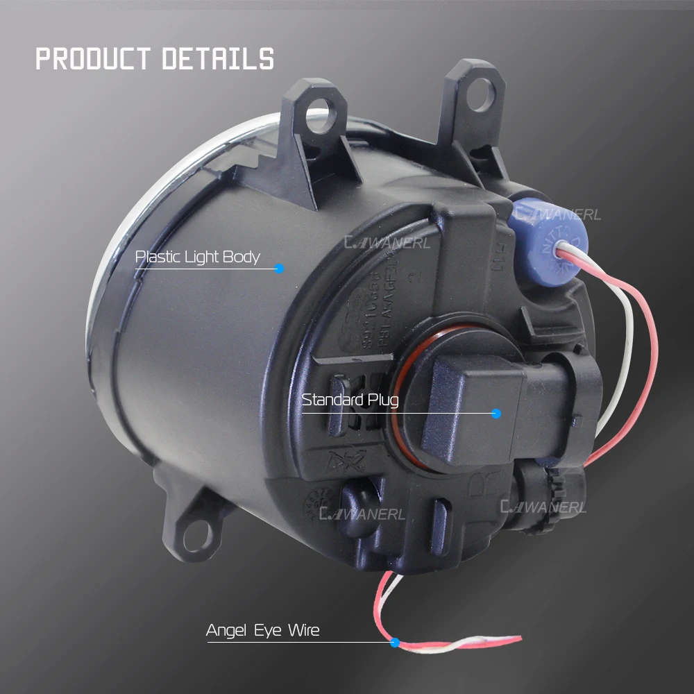 Günstig Cawanerl Für Toyota RAV4 2006 2012 2016 2018 Auto LED Nebel Licht Engel Auge Tagfahrlicht DRL weiß 30W 3000LM Weiß 12V