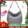 Zancy – sac à main en cuir véritable pour femmes, sac à bandoulière violet élégant, fourre-tout de bonne qualité, sacoches classiques, 100% ► Photo 1/6