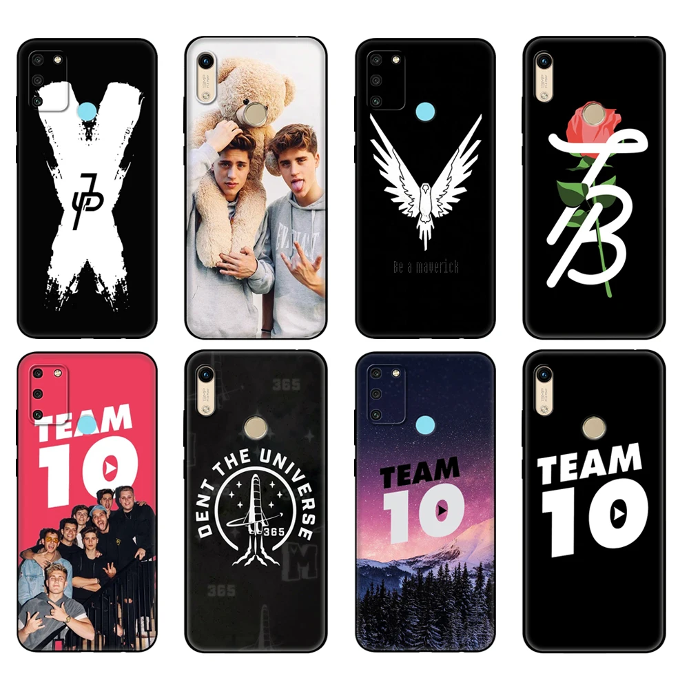 Custodia In Tpu Nera Per Honor 8A Prime 8S 9 10X Lite 9A 9C 9X Premium Pro 9S Custodia Cover Youtube Celebrity Jake Paul Team 10 Carino