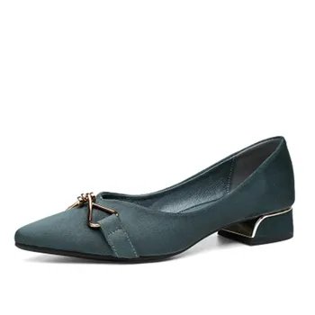 

High heel women 2020 autumn new Mary Jane shoes thick heel pointed European and American fashion ladies single shoes