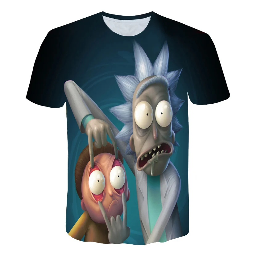 summer Fashion kids t-shirt Cartoon Rick and Morty 3d Print boys/girls tshirt Hip hop Tee shirts plus size t-shirt - Цвет: TXX-030