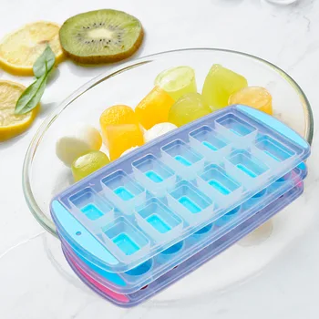 

Silicone Ice Cube Rectangular cylindrical Molds Ice Cube Tray with Lid for Freezer Ice Cream Party Whiskey Cocktail Cold Drink