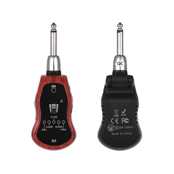 

Portable Guitar Effectors Effect Pedal Synthesizer With 5 Effects(Reverb/Chorus/Flanger/Overdrive/Wow Wah) Built-In Rechargeable