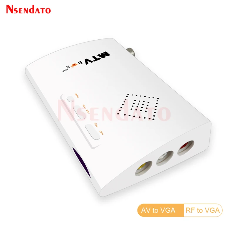 External LCD CRT TV Tuner MTV Box AV To VGA TV Receiver Tuner