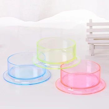 

Clear Hamster Food Bowl Anti Turnover Hamster Feeding Bowl Small Animal Bowl Transparent Feeding Container Pet Accessories
