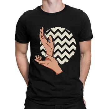 

Twin Peaks Meanwhile Hands Newest Japan Cartoon Men T Shirt Print Tshirts Soft Cotton Cool T-Shirt Funny Clothes Novelty Tops
