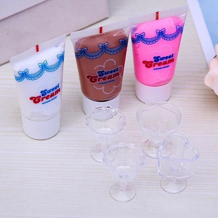 

Model Cream Set Cake Clay Candy Toy Set Children Handmade DIY for Making Toy Cream Glue Mould