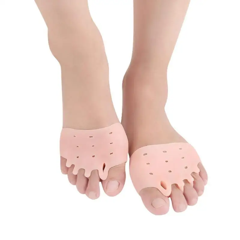 Five Hole Forefoot Pads High-quality Portable Comfortable Silicone Honeycomb Toe Separator Shock Absorber Corrector Cushion