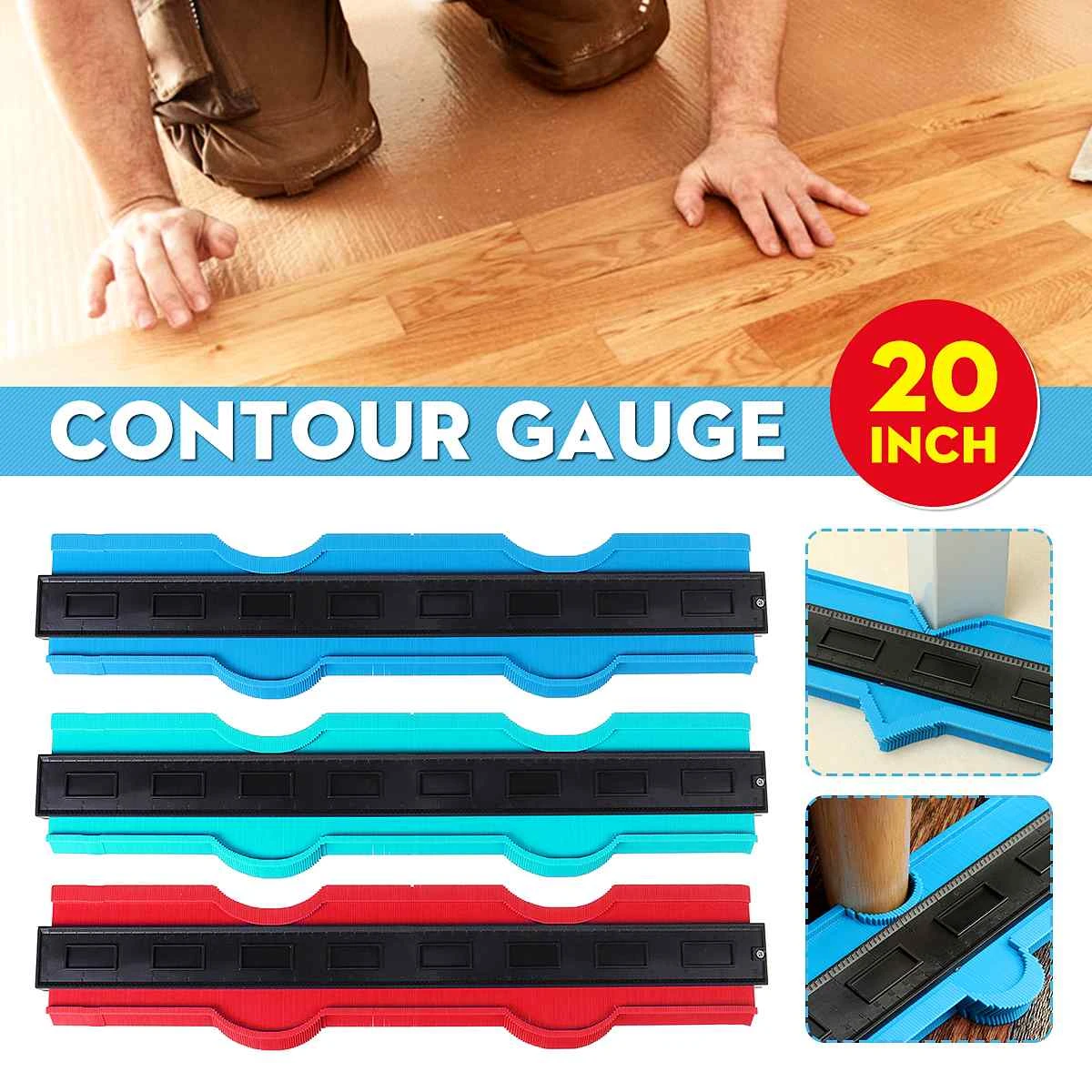 20" Profile Gauge Shape Contour Duplicator Tiling Laminate Edge Shaping Measure 20" Profile Gauge Shape Contour Duplicator Tiling Laminate Edge Shaping Measure