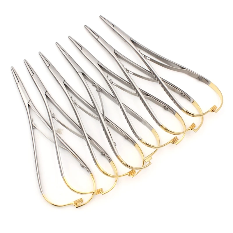 50LD Needle Holder Fine Quality Surgical Instruments Dental Orthodontic Mathieu Needle Holder Tip TC Premium Dental Tools
