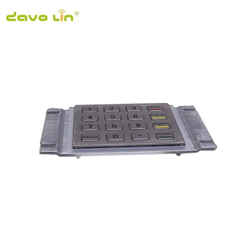 cheap price personalized vandal proof metallic keypad industrial stainless steel keypad made in China