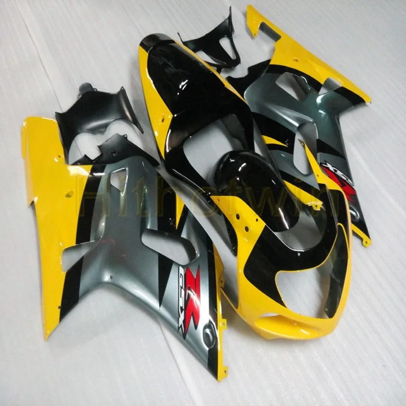 F Капот мотоцикла на заказ для GSX-R600750 2001-2003 K1 ABS пластик обтекатель инъекции плесень Фиолетовый Пламя - Цвет: F