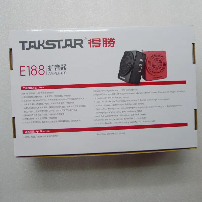 Takstar loundspeaker e188 гарнитура микрофон литиевая батарея миниатюрный портативный цифровой усилитель гид по продажам и т. Д