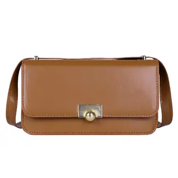 

Hot Sale Handbags Solid Color Fashion Messenger Bags Women PU Leather Retro Small Shoulder Crossbody Hand for Hiking bag